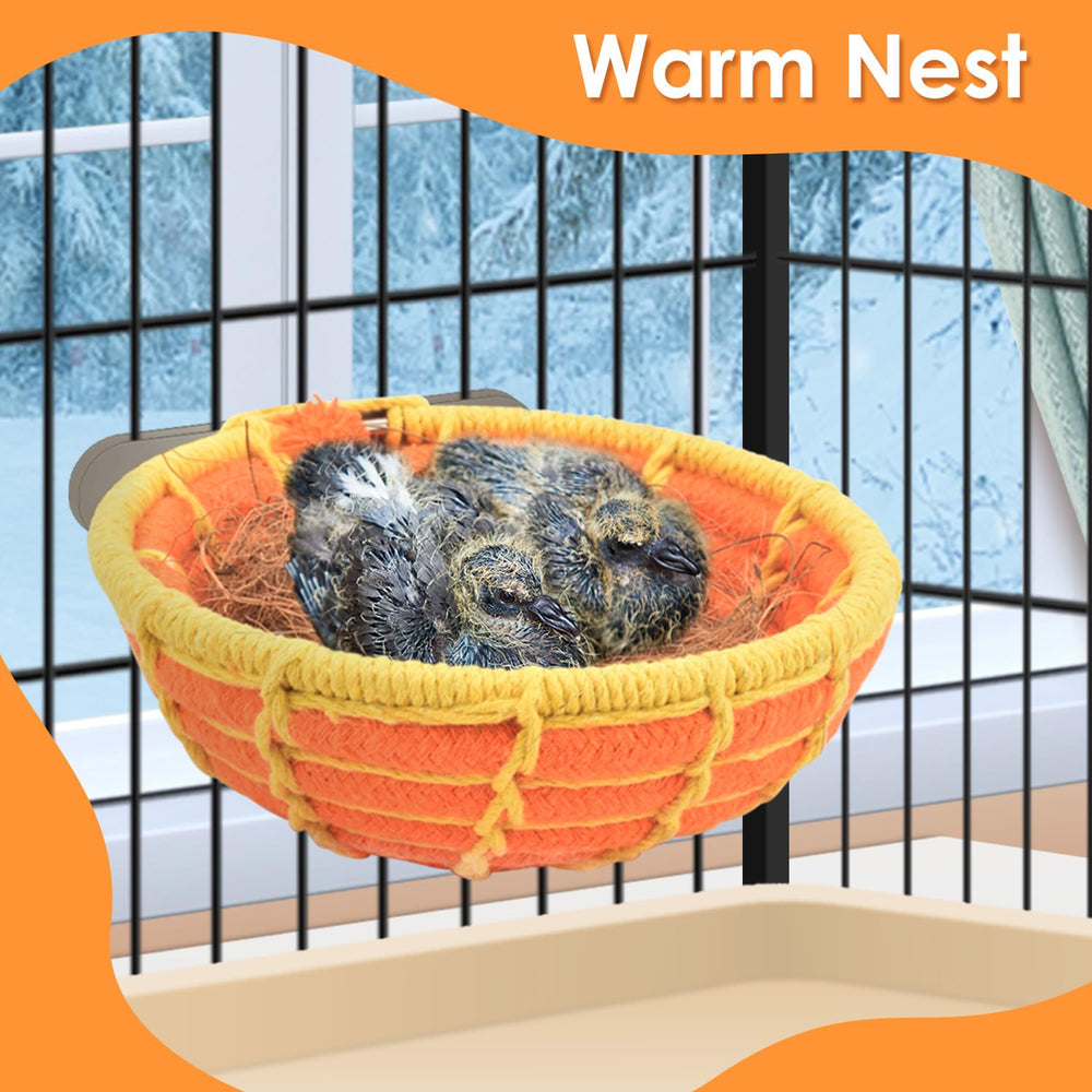 KATUMO Bird Nest Bed natural decor enhances cage aesthetics while providing a dedicated retreat for small birds.