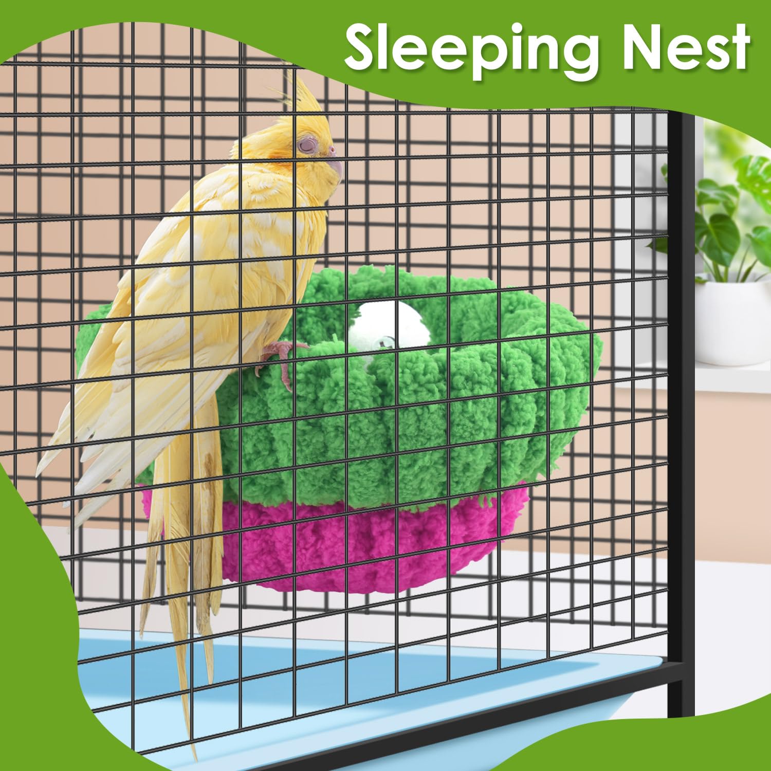 KATUMO Bird Nest cage decor natural shape complements enclosure