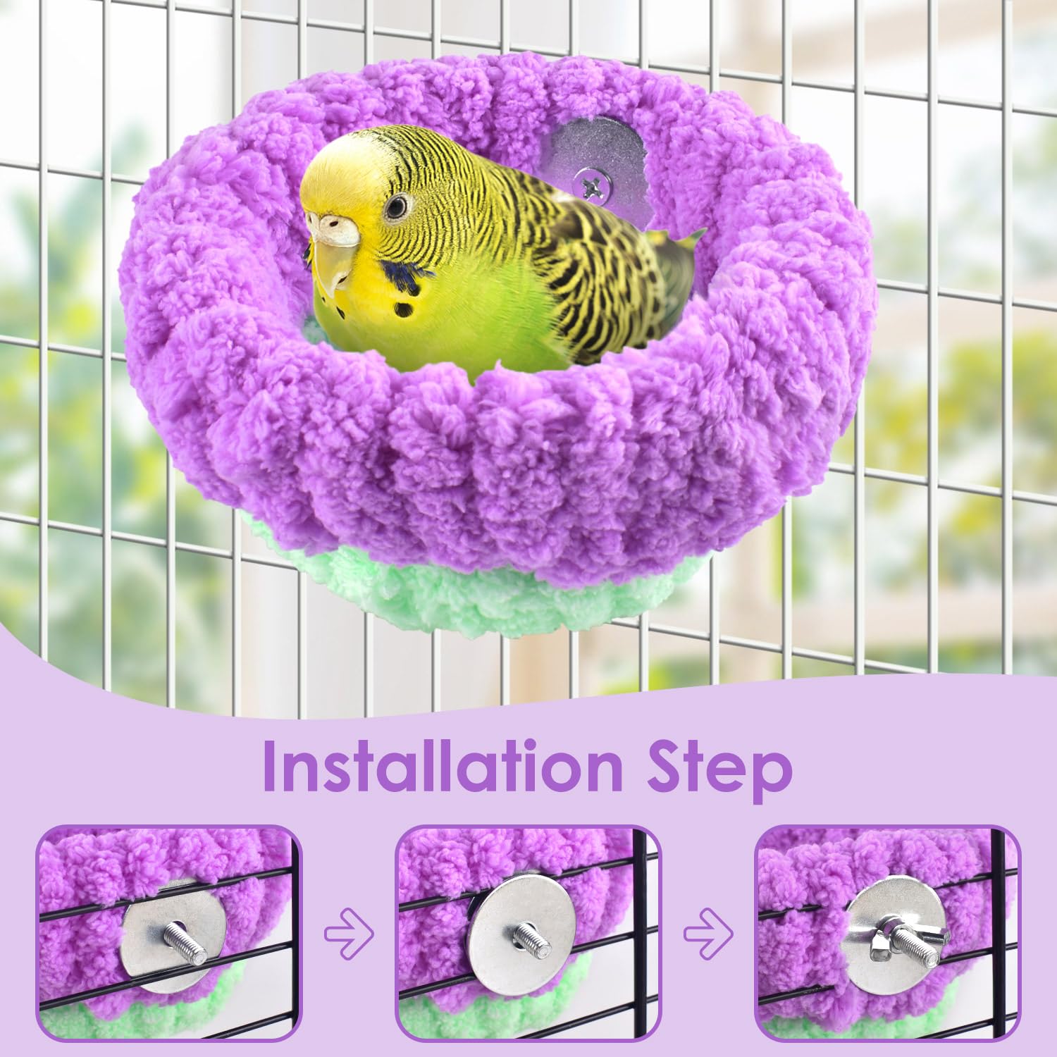 KATUMO Bird Nest 13.5cm diameter fits small birds for sleep and breeding