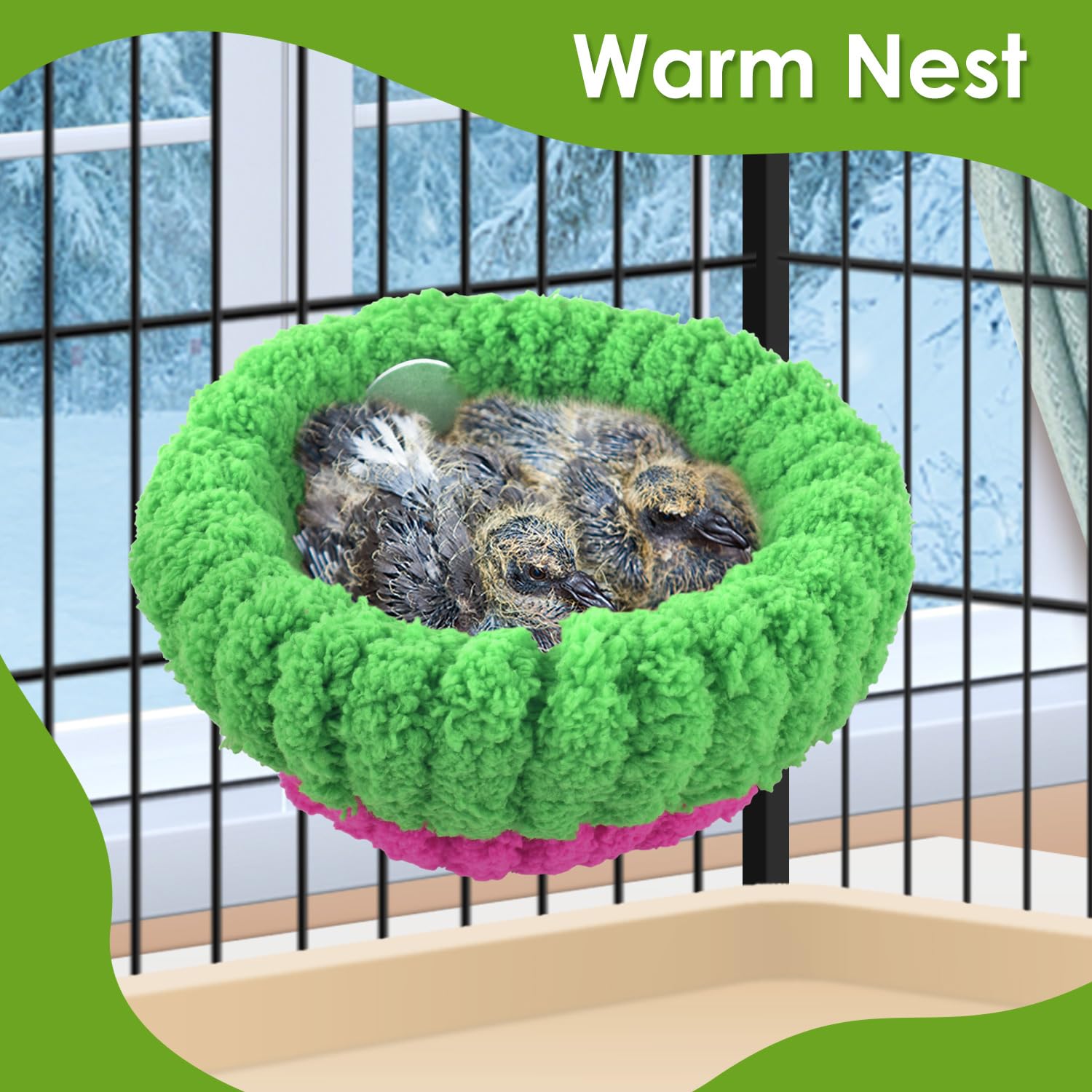 KATUMO Bird Nest easy install kit with hardware for quick mounting