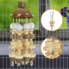 KATUMO Bird Toy loofah texture supports nibbling and grooming.