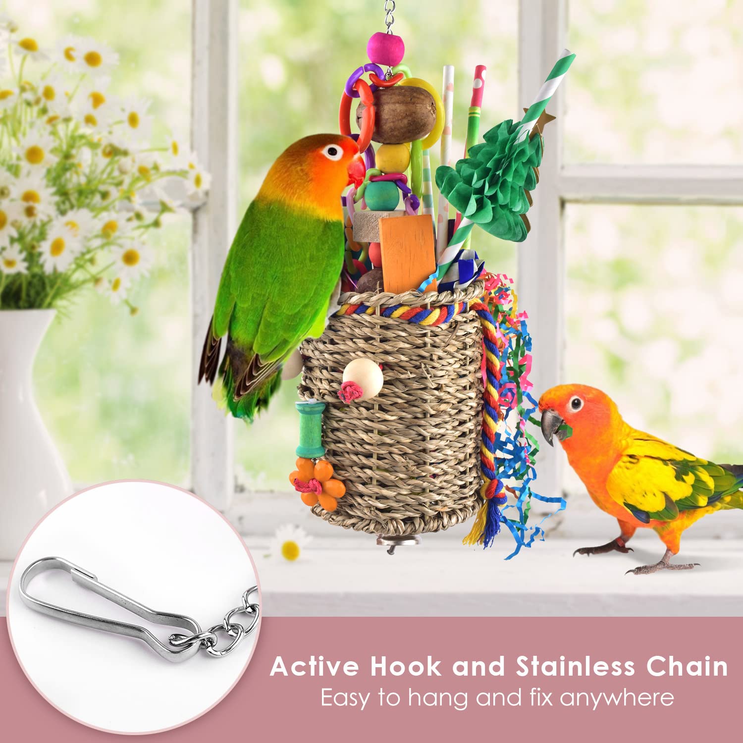 KATUMO bamboo decors confettis colorful enrichment