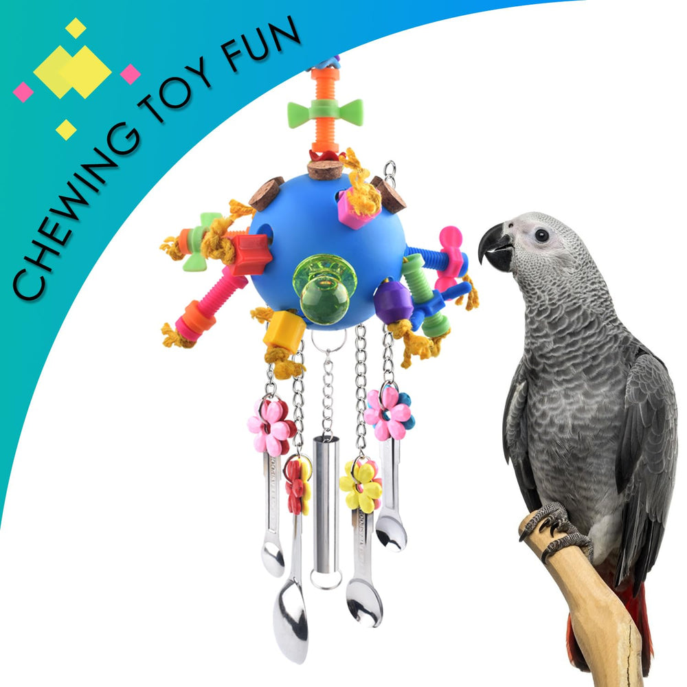 KATUMO Bird Toys durable, chew-resistant materials designed for small to medium parrots.