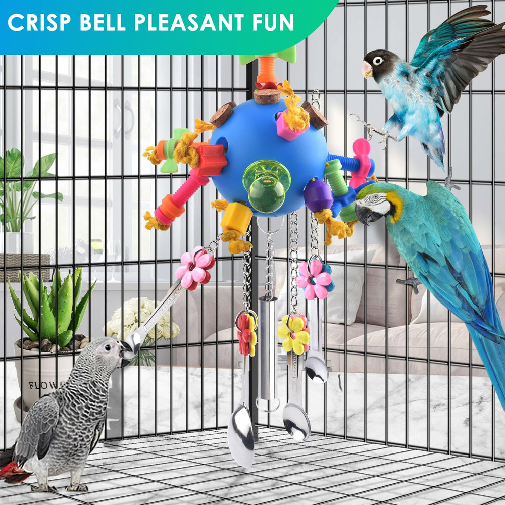 KATUMO Bird Toys hollow color ball invites foraging opportunities for birds.