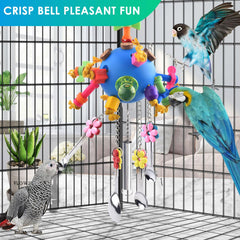 KATUMO Bird Toys hollow color ball invites foraging opportunities for birds.