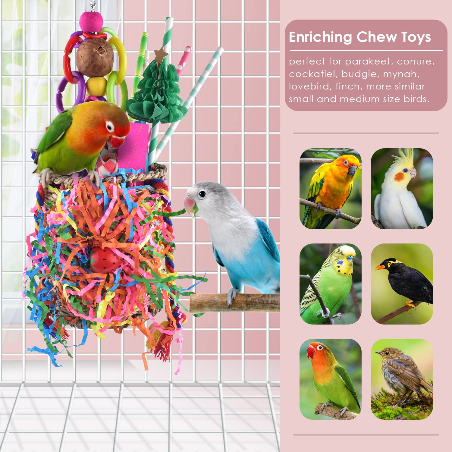 KATUMO nuts and plastic loops provide varied textures