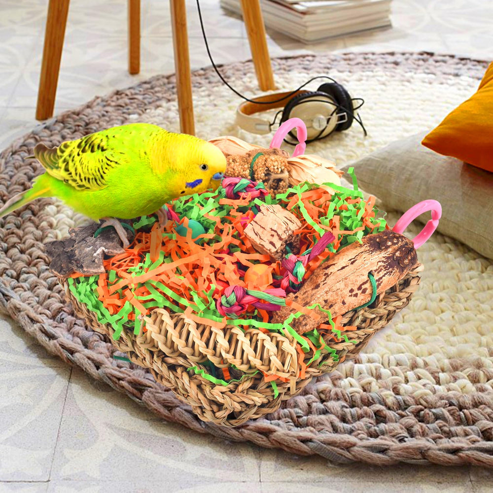 KATUMO colorful wood blocks attract birds, supporting engagement and play