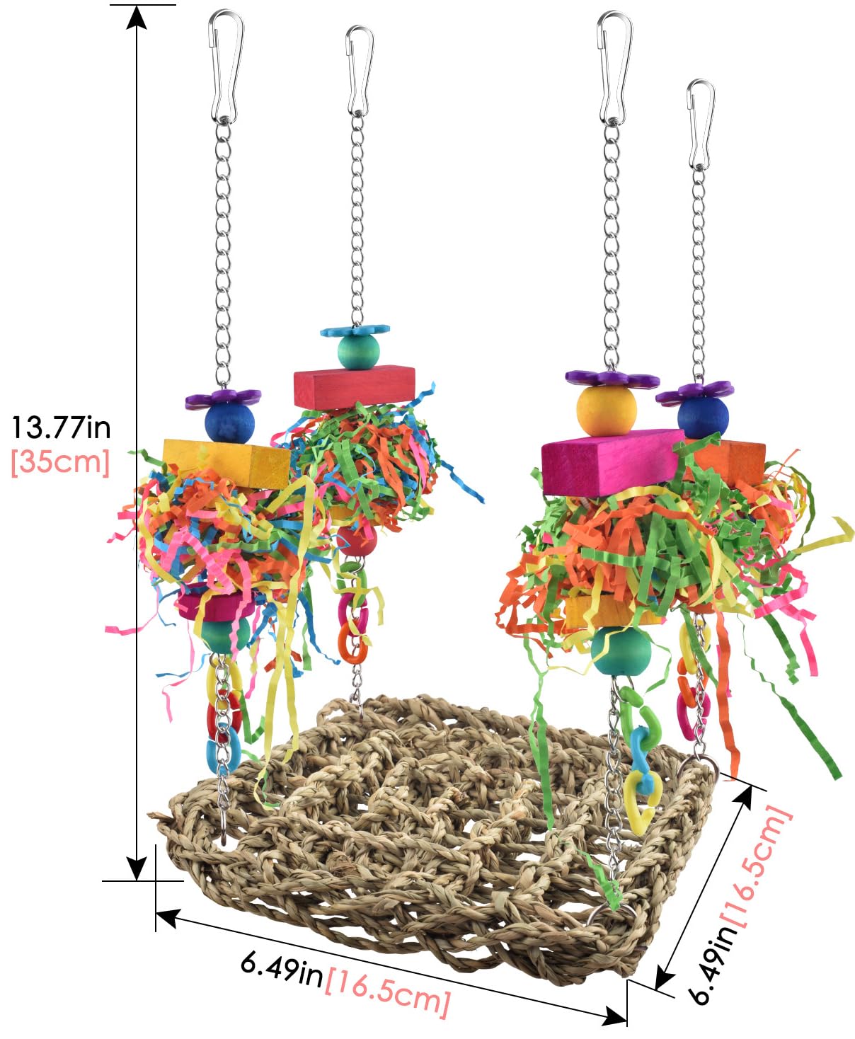 KATUMO Conure Toys suitable for parakeets cockatiels lovebirds and other small birds
