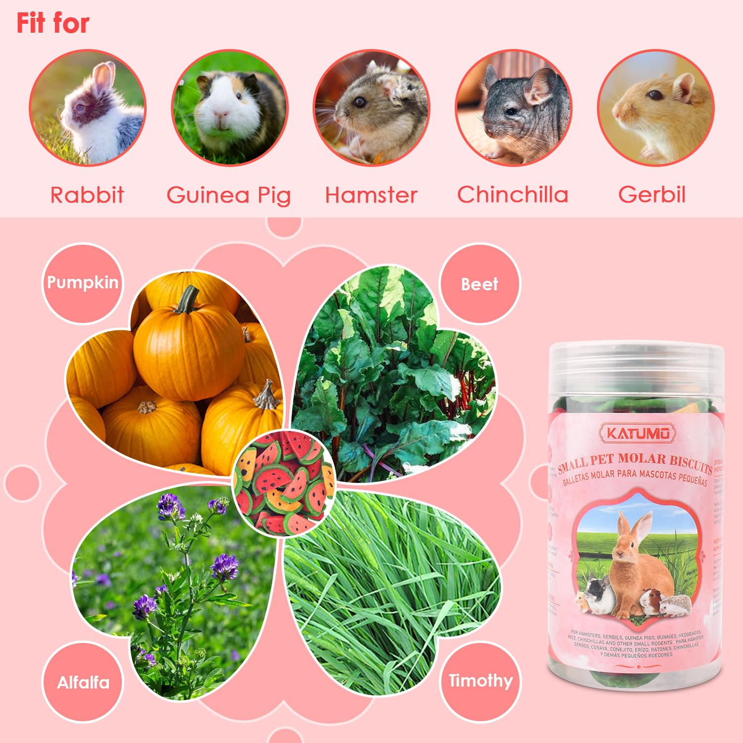 KATUMO Hamster Bonding Treats hand-feeding promotes bonding and less boredom.