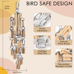 KATUMO large-bird toy hanging system ensures safe setup and quick removal.