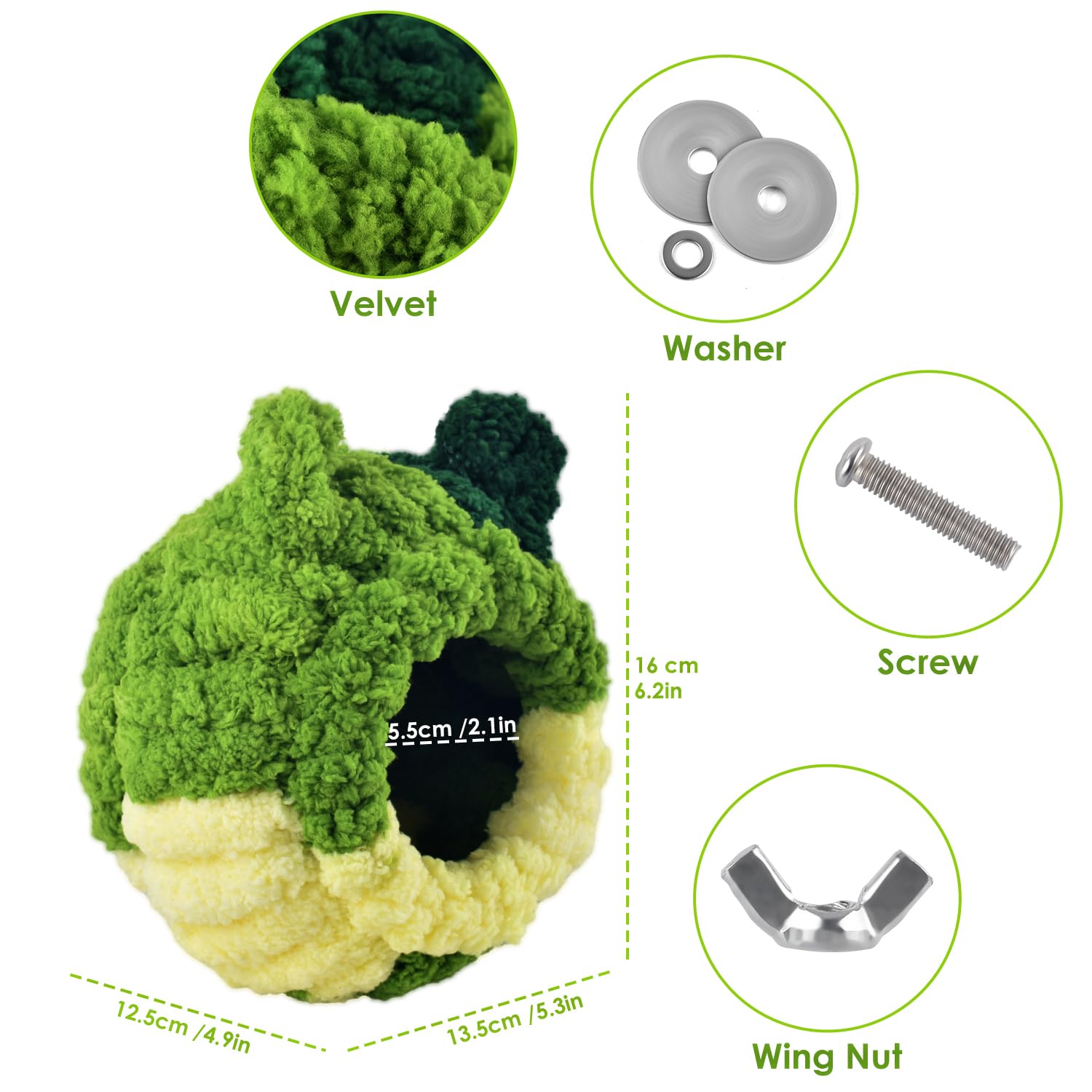 KATUMO bird nest bed with parrotlet presents a snug resting spot