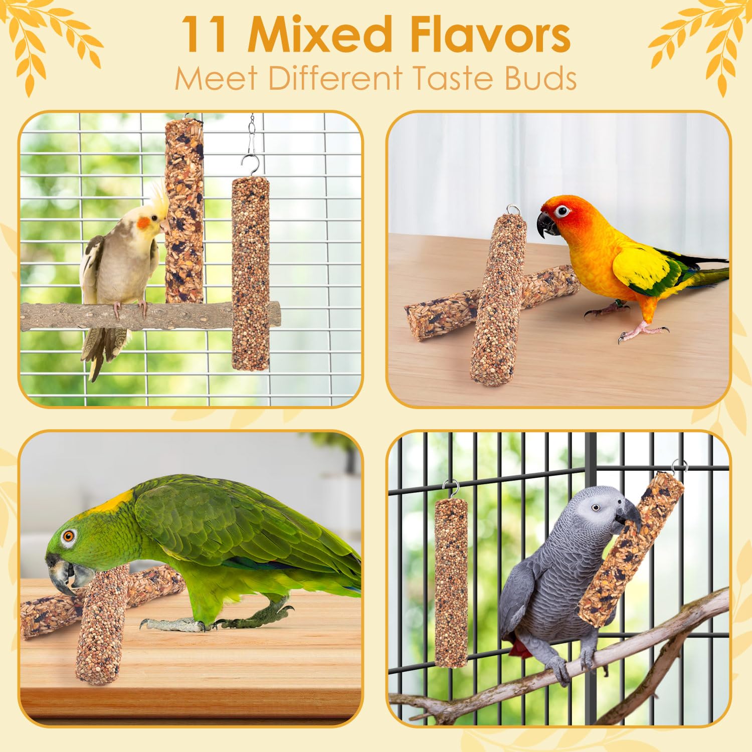 KATUMO Parrot Treats stored in a cool, dry place to preserve freshness