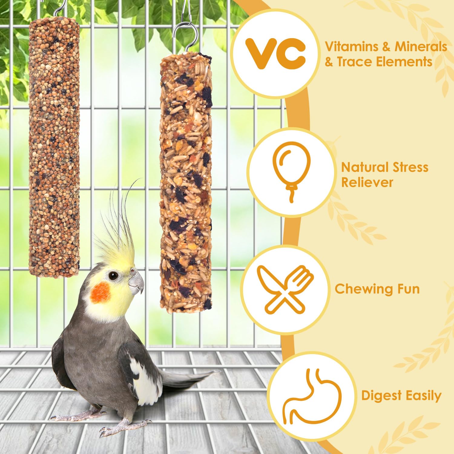 KATUMO Parrot Treats variety flavors appealing to birds with different tastes
