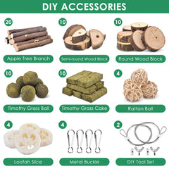 KATUMO Rabbit Chew Toys DIY assembly—easy customization for bonding play.