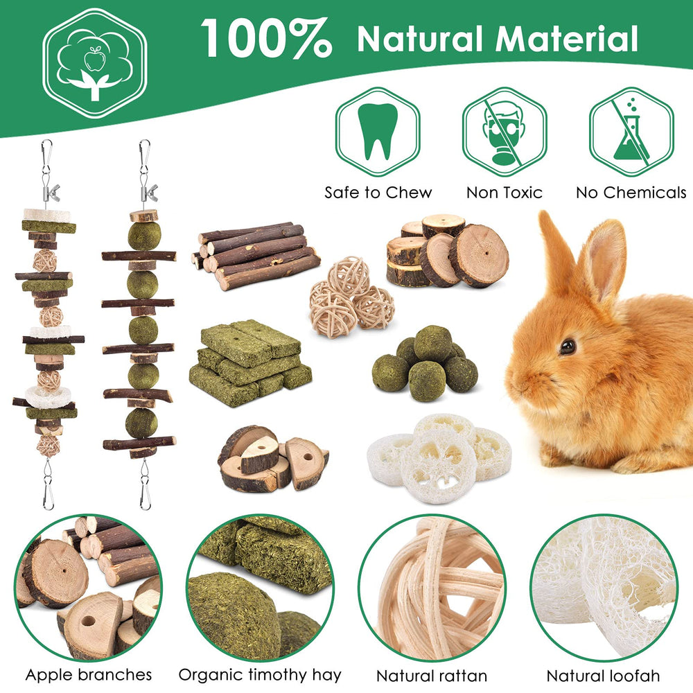 KATUMO Rabbit Chew Toys Timothy Grass Balls—fiber-rich treats for digestive comfort.