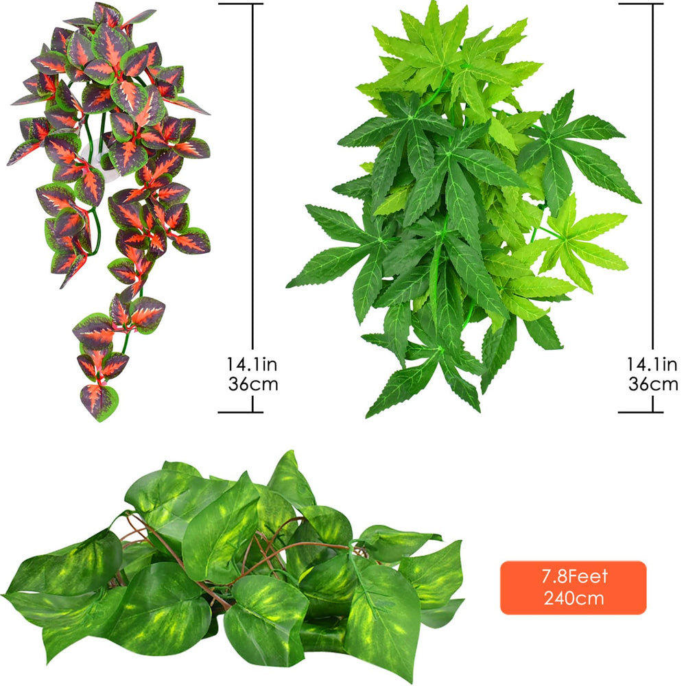 KATUMO reptile plants green vine without suction cup for flexible placement.