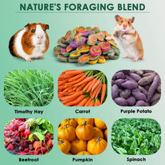 Katumo timothy-grass treats ingredients montage highlights fiber-rich snack