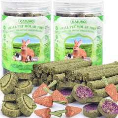 KATUMO Timothy hay sticks stick promotes dental wear and enrichment for small pets.