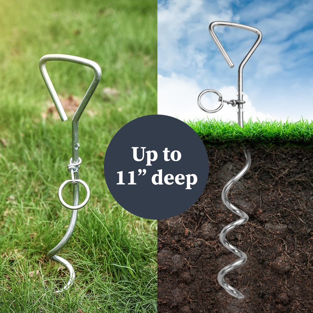 Katzco stake remains weather-resistant in rain, sun, and cold.