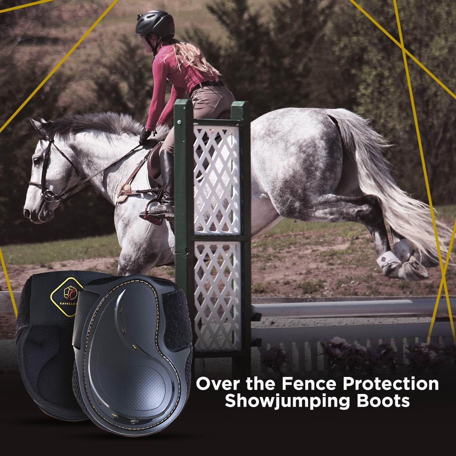 Kavallerie Classic Fetlock Boots with anti-slip Velcro for secure, easy-on/off fit.
