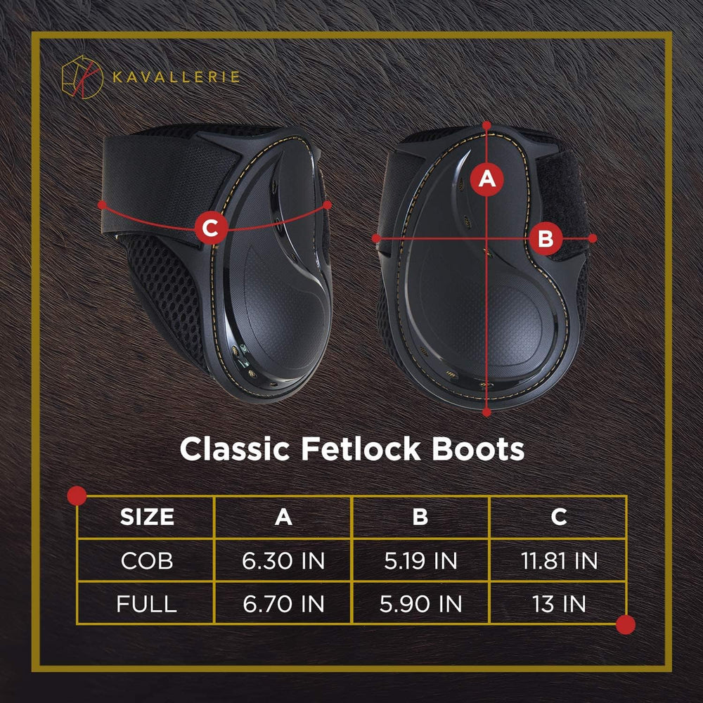 Kavallerie Classic Fetlock Boots are lightweight for all-day wear and comfort.