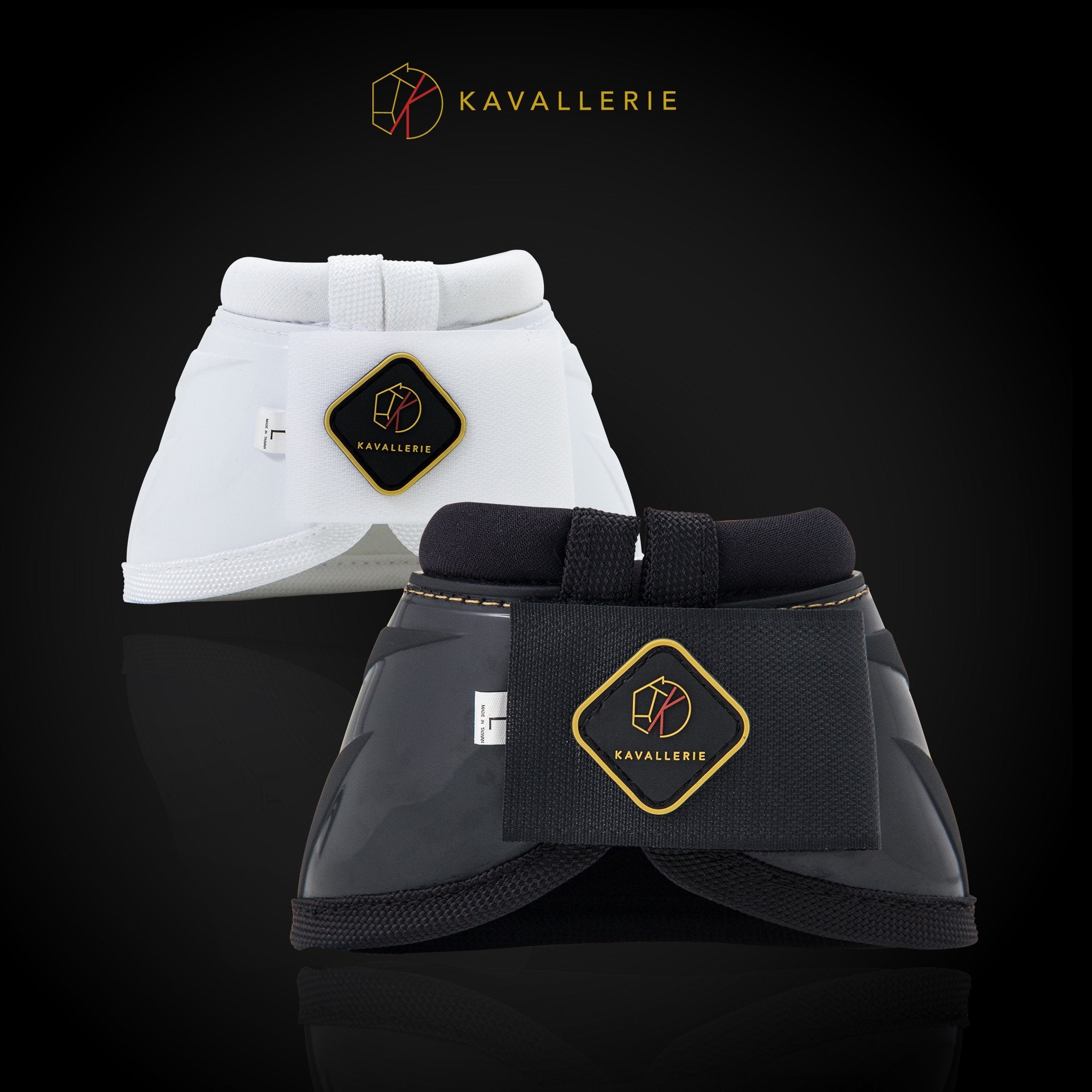 Kavallerie PRO-K Soft No Turn Bell Boots illustrate shock-absorption during jumping and overreach.