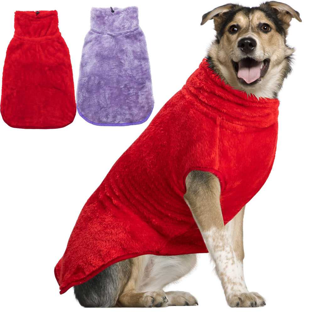 KAYCOWZA dog jacket back view shows warmth for cold walks