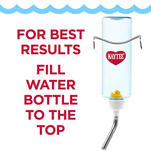 Kaytee Clear View Water Bottle 8oz with new improved design for durability