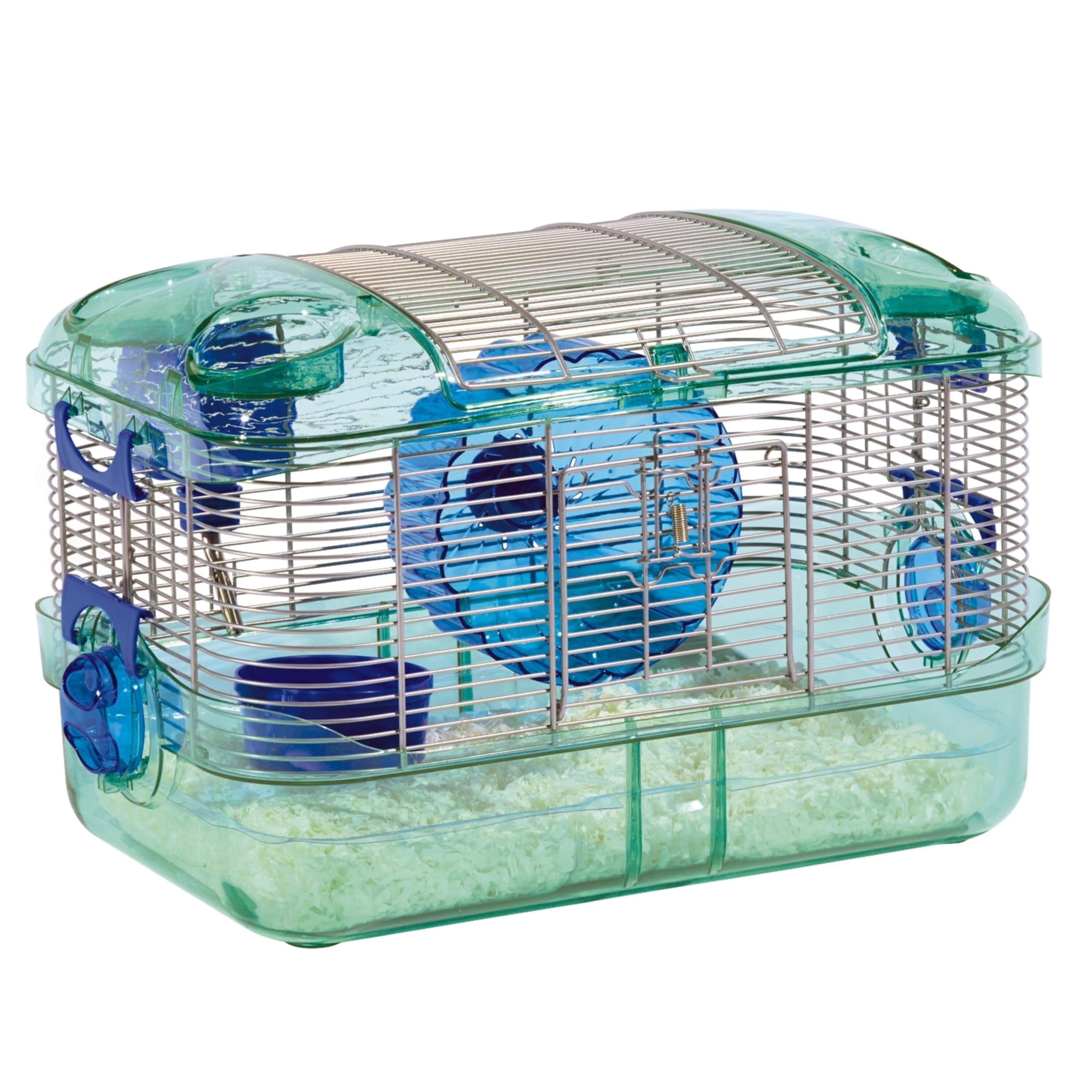 Kaytee CritterTrail Quick Clean Habitat roof access door for easy observation.