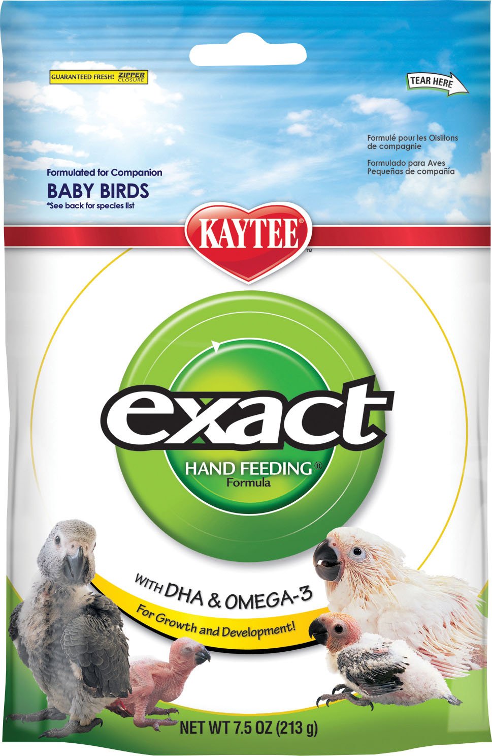 Kaytee Exact Hand Feeding Bird Food 2-pack bags for baby birds supporting growth and weaning