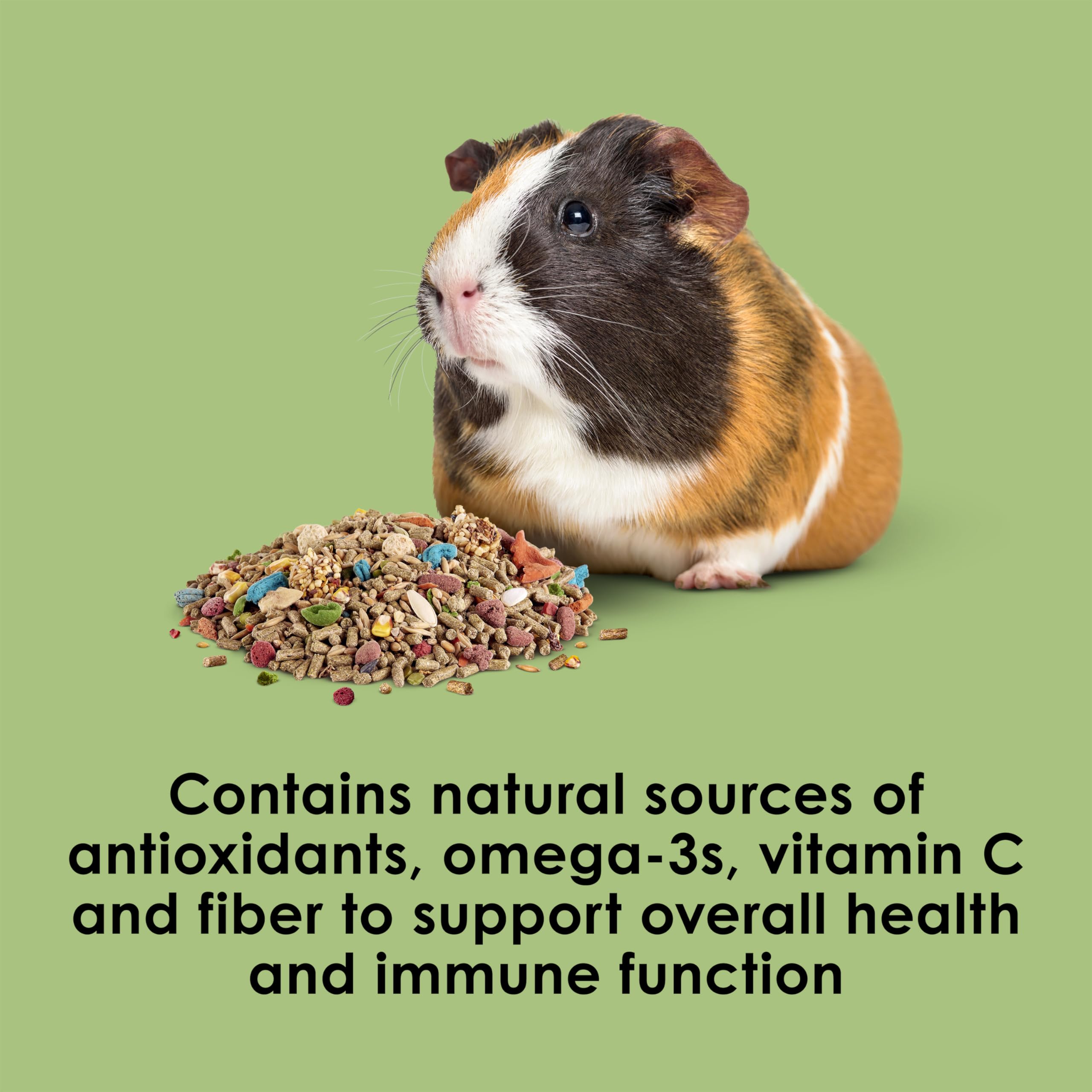 Kaytee Fiesta includes prebiotics and probiotics to support digestive health.
