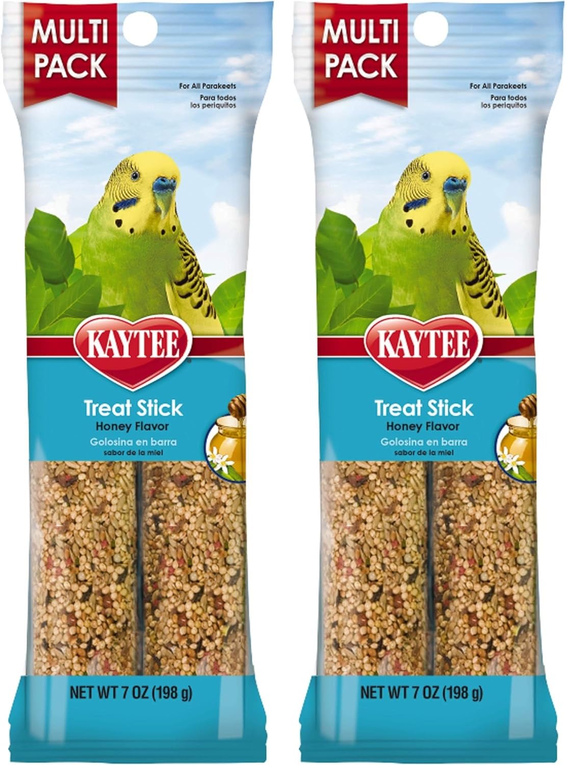 Kaytee Forti-Diet Pro Health Honey parakeet treat stick bar for enrichment