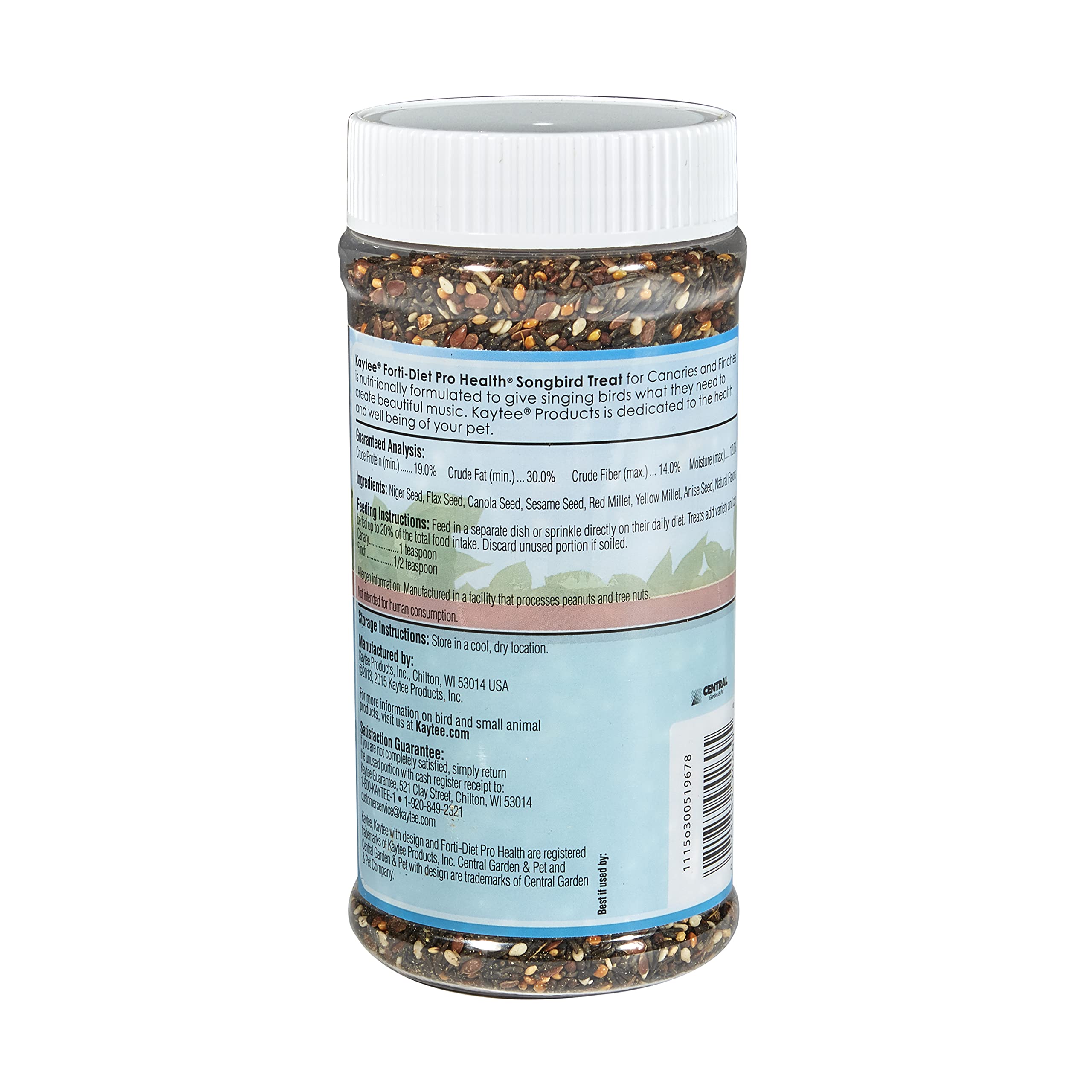 Kaytee Forti-Diet Pro Health packaging closeup highlighting nutritious blend.