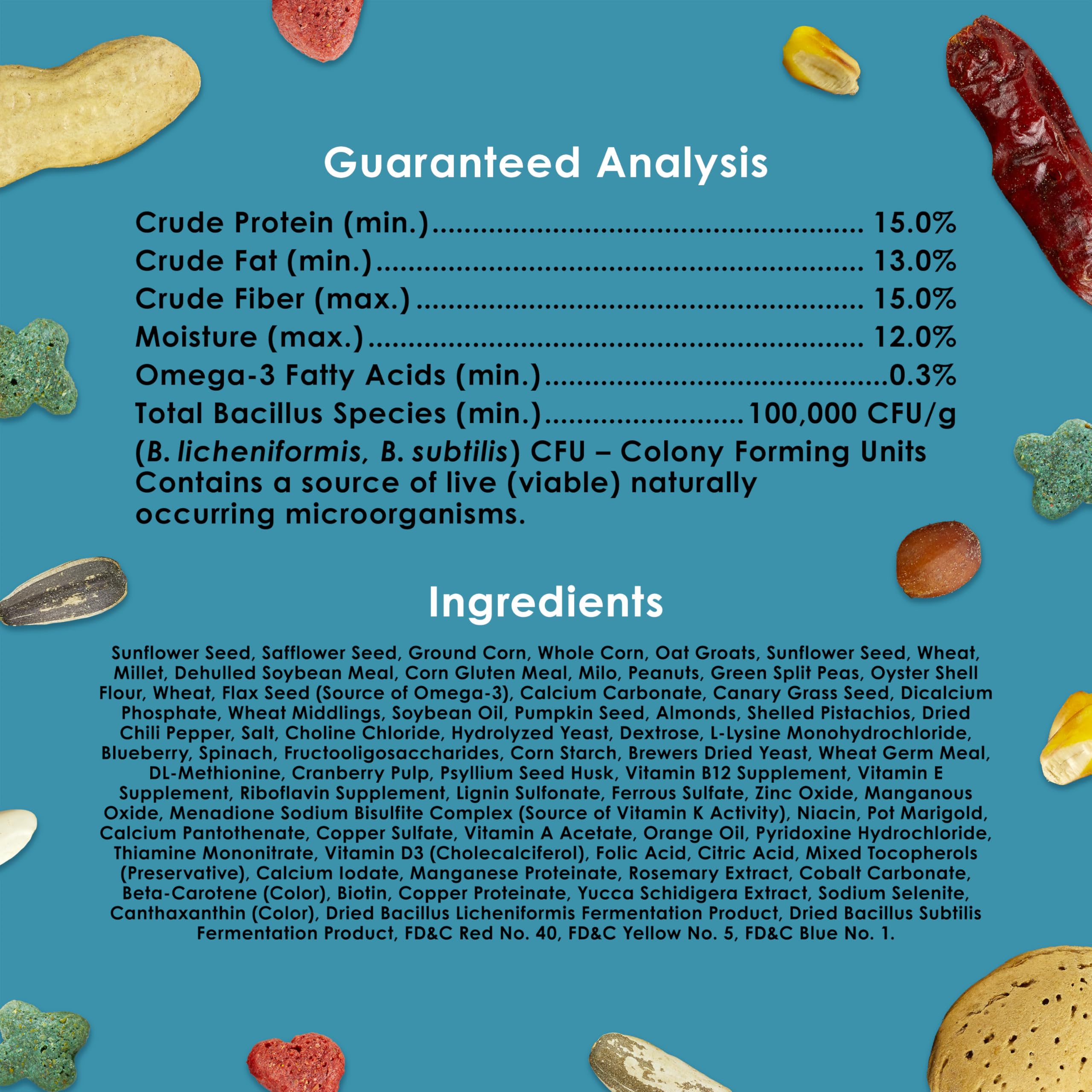 Kaytee Forti-Diet Pro Health parrot textured kibble close-up