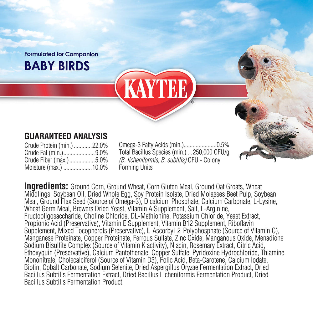 Kaytee hand feeding steps guide promotes safe, confident feeding.