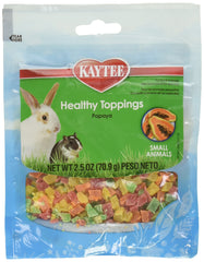 Kaytee Healthy Toppings Papaya pack closeup with real fruit for training rewards.
