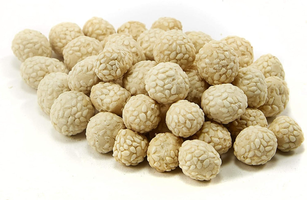 Kaytee Krunch-A-Rounds sesame seeds exterior, ideal enrichment snack for small animals.