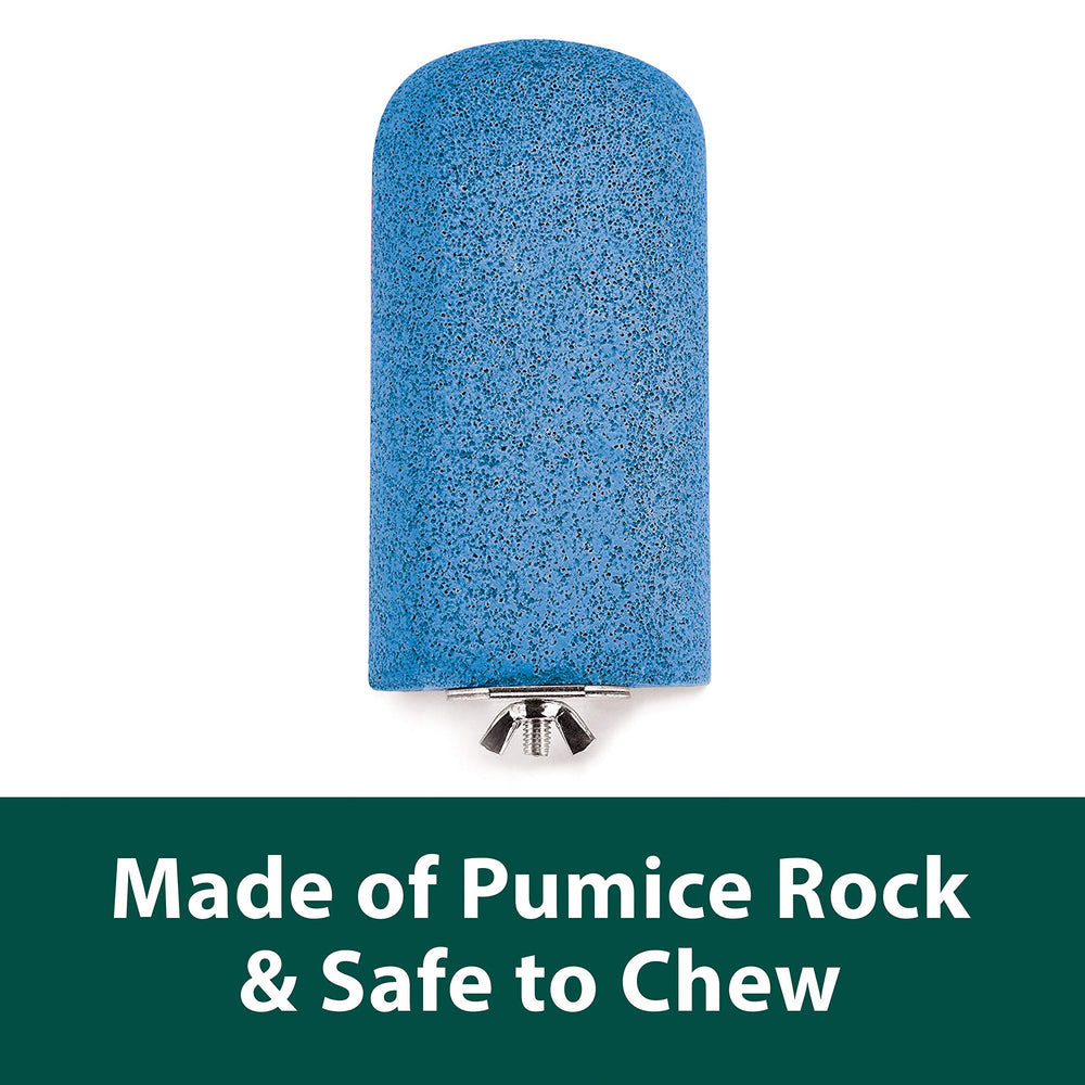 Kaytee Lava Ledge pumice material provides a durable, safe chewing surface