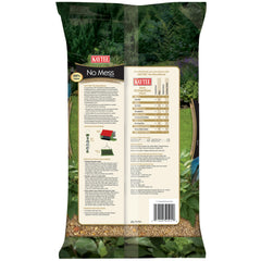Kaytee No Mess Blend close-up highlights hulled sunflower seeds for quick bird meals.