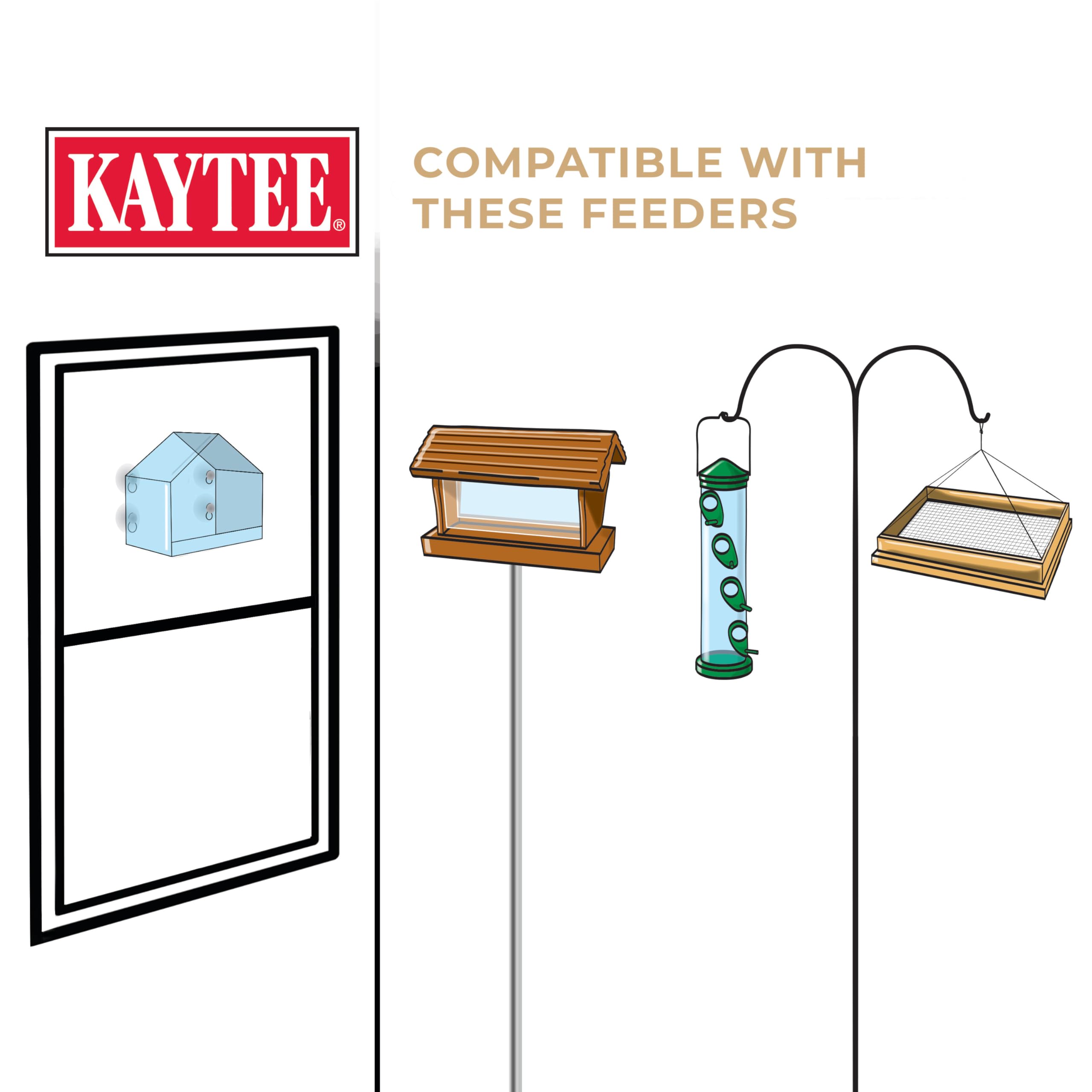 Kaytee No Mess Blend is a shell-free choice for easy backyard bird care.