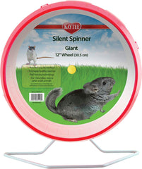 Kaytee Silent Spinner Wheel 12in diameter – quiet exercise and enrichment for small pets