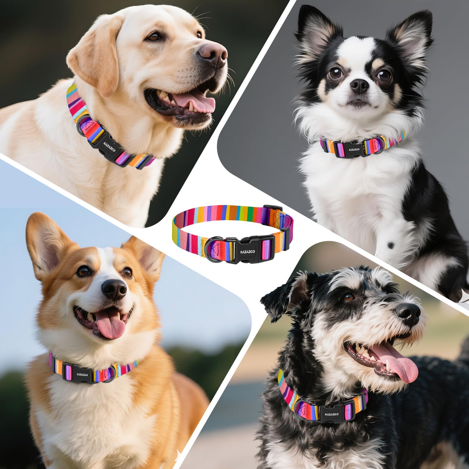 Kazazoo ultralight-weight collar reduces neck burden during active play.