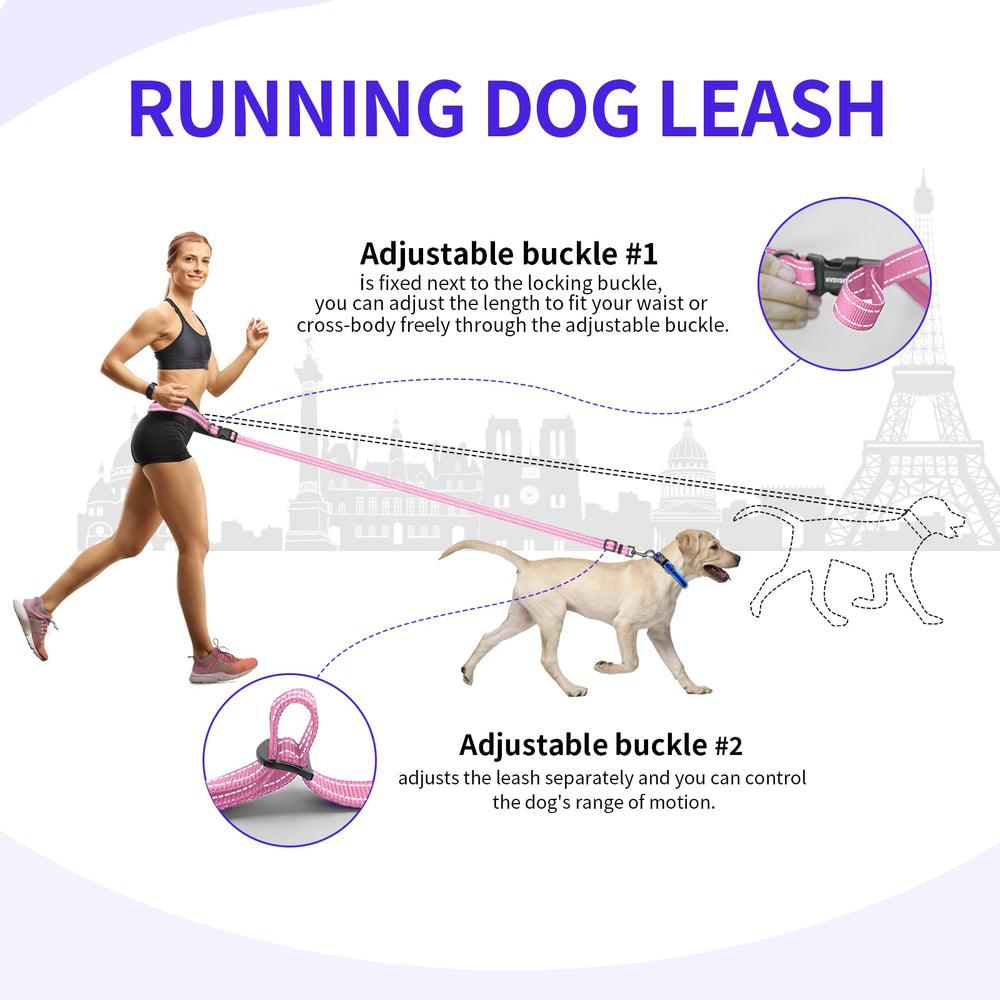 Kazazoo hands-free leash shoulder mode in-use for versatile walking.