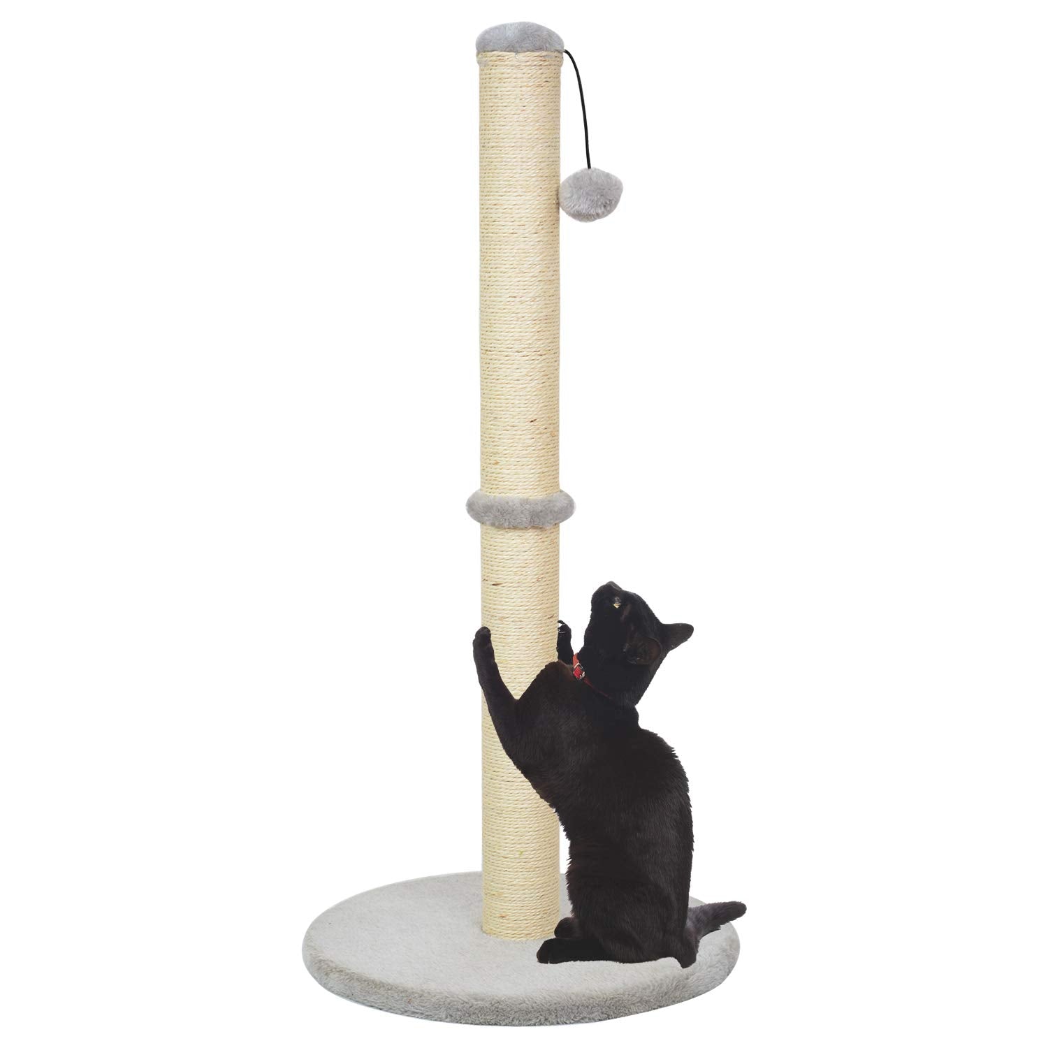 Kazura 34-inch scratching post side view for full-body stretches.