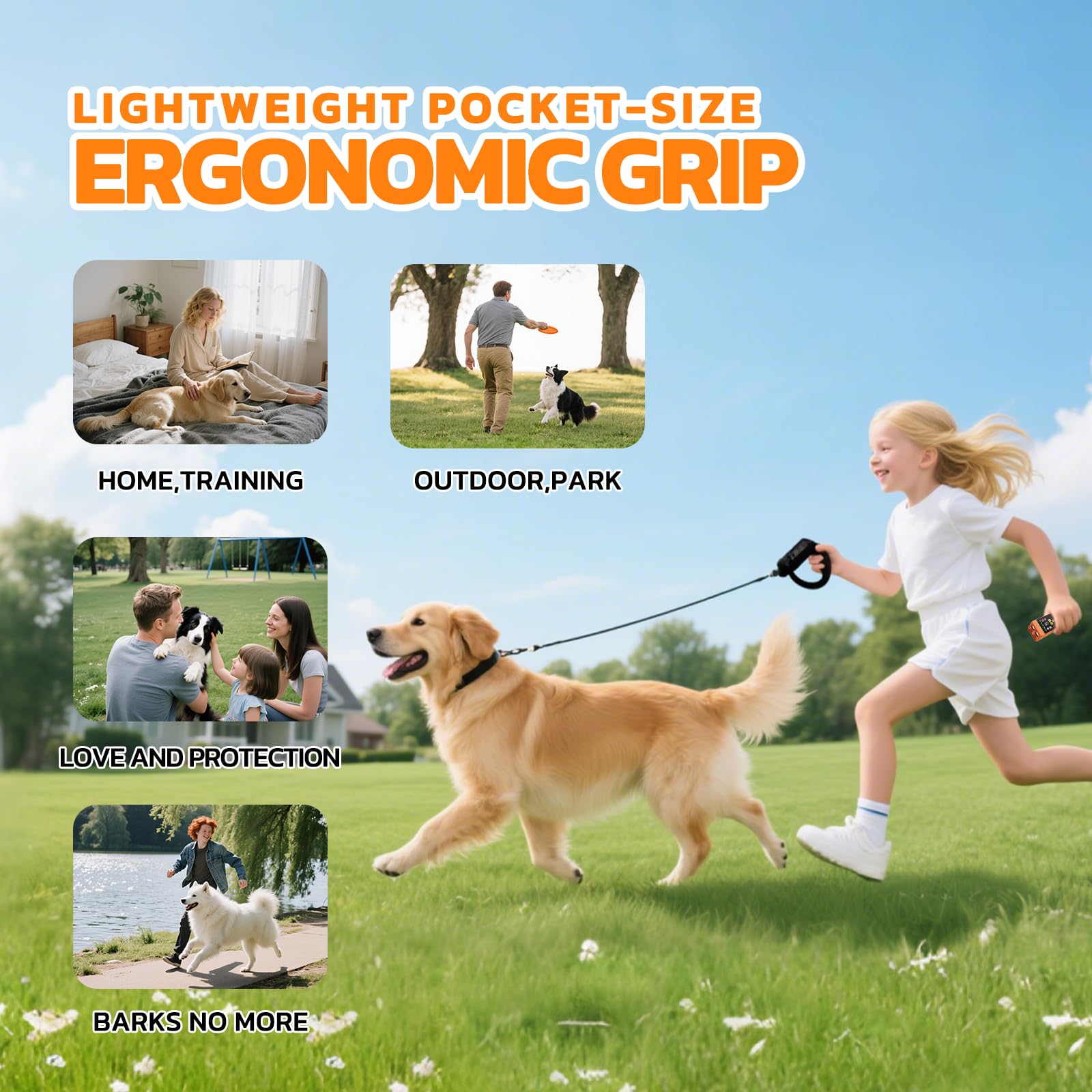 Kcdowiv bark deterrent shown for indoor and outdoor scenarios