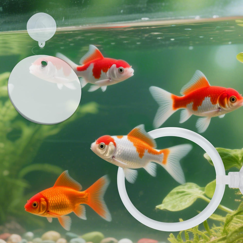 KCMOSGI Betta packaging includes two rings and one mirror ready to use.