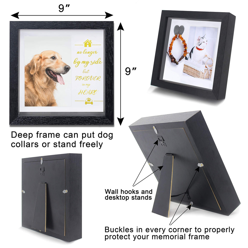 KCRasan heart hanger collar display holds a pet collar with sentimental keepsakes.