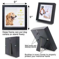 KCRasan heart hanger collar display holds a pet collar with sentimental keepsakes.