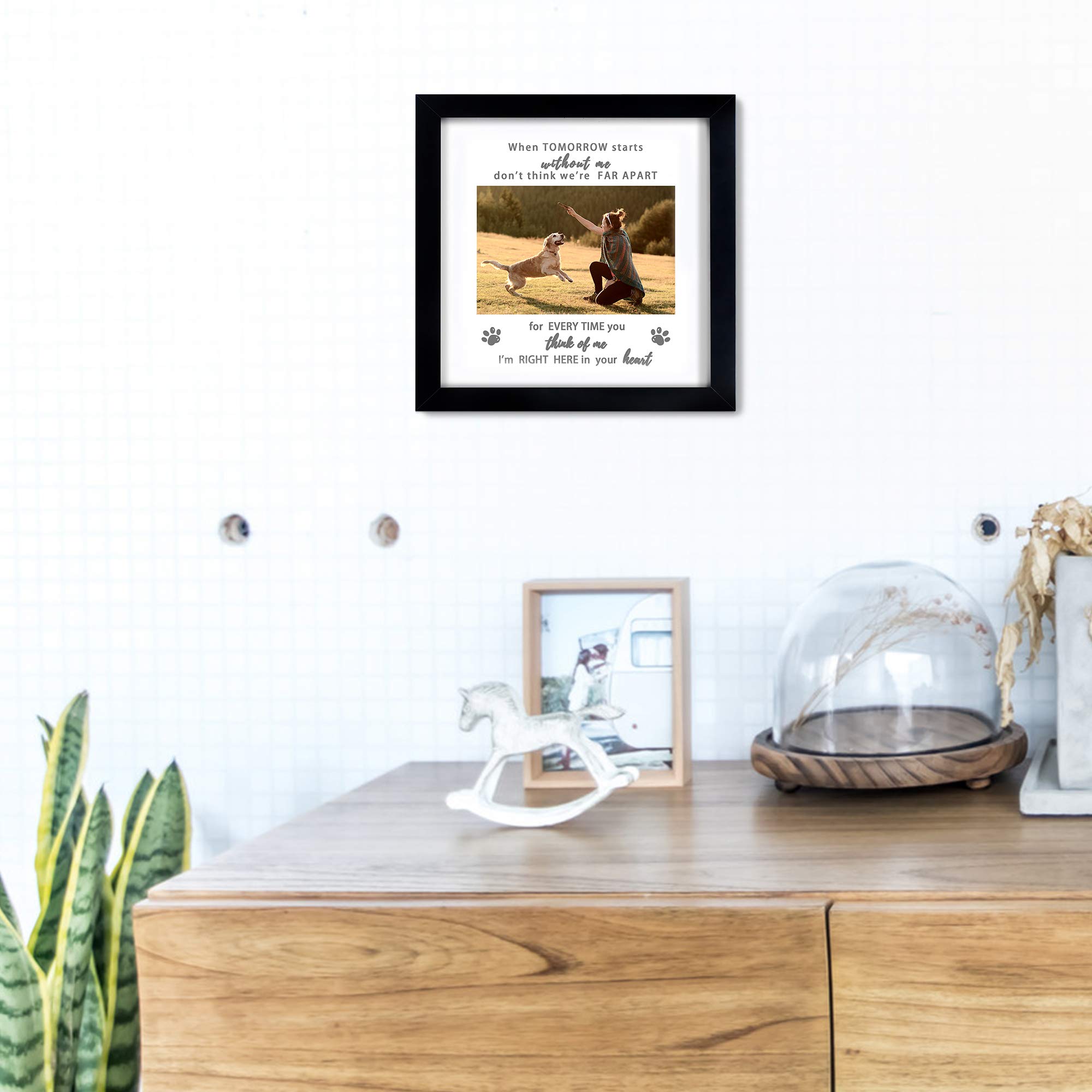 KCRasan memorial frame board measures 8x8 to frame a 4x6 photo