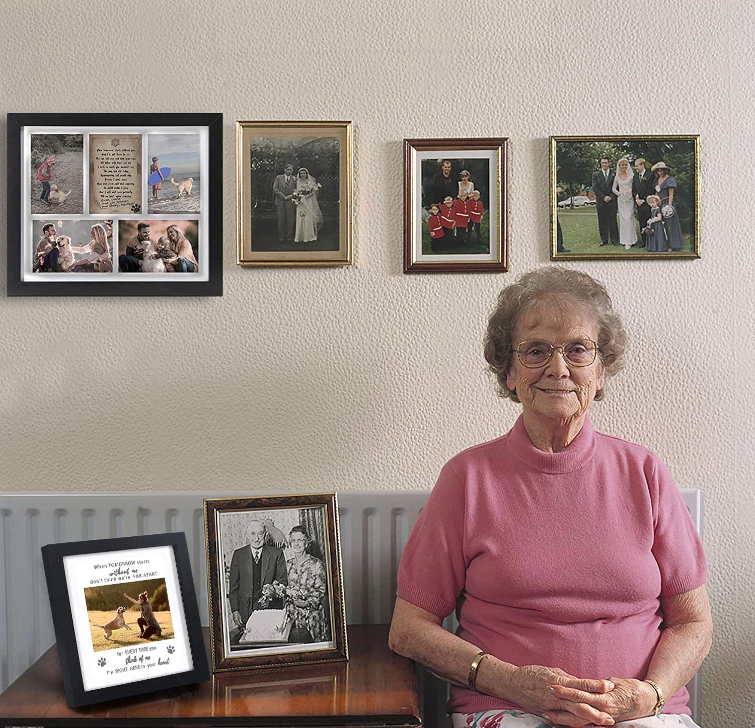 KCRasan memorial frame versatile wall or tabletop display with kickstand